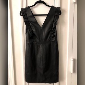 ZARA BASIC - Faux Leather Dress - above the knee length - NEVER USED